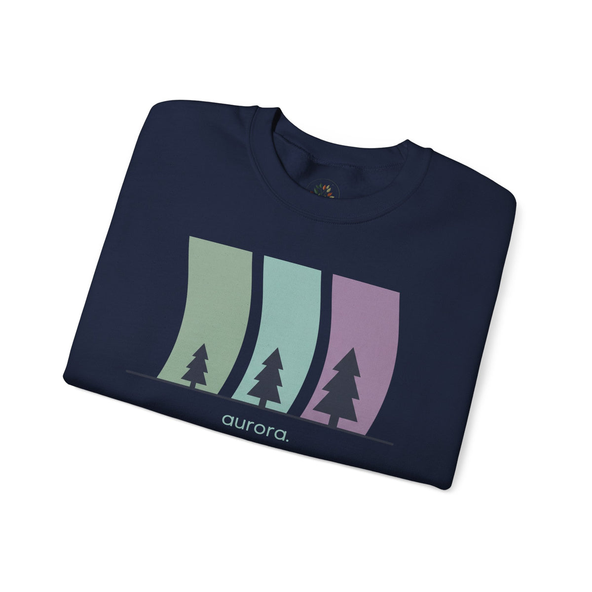 Navy | Aurora Sweatshirt, folded view