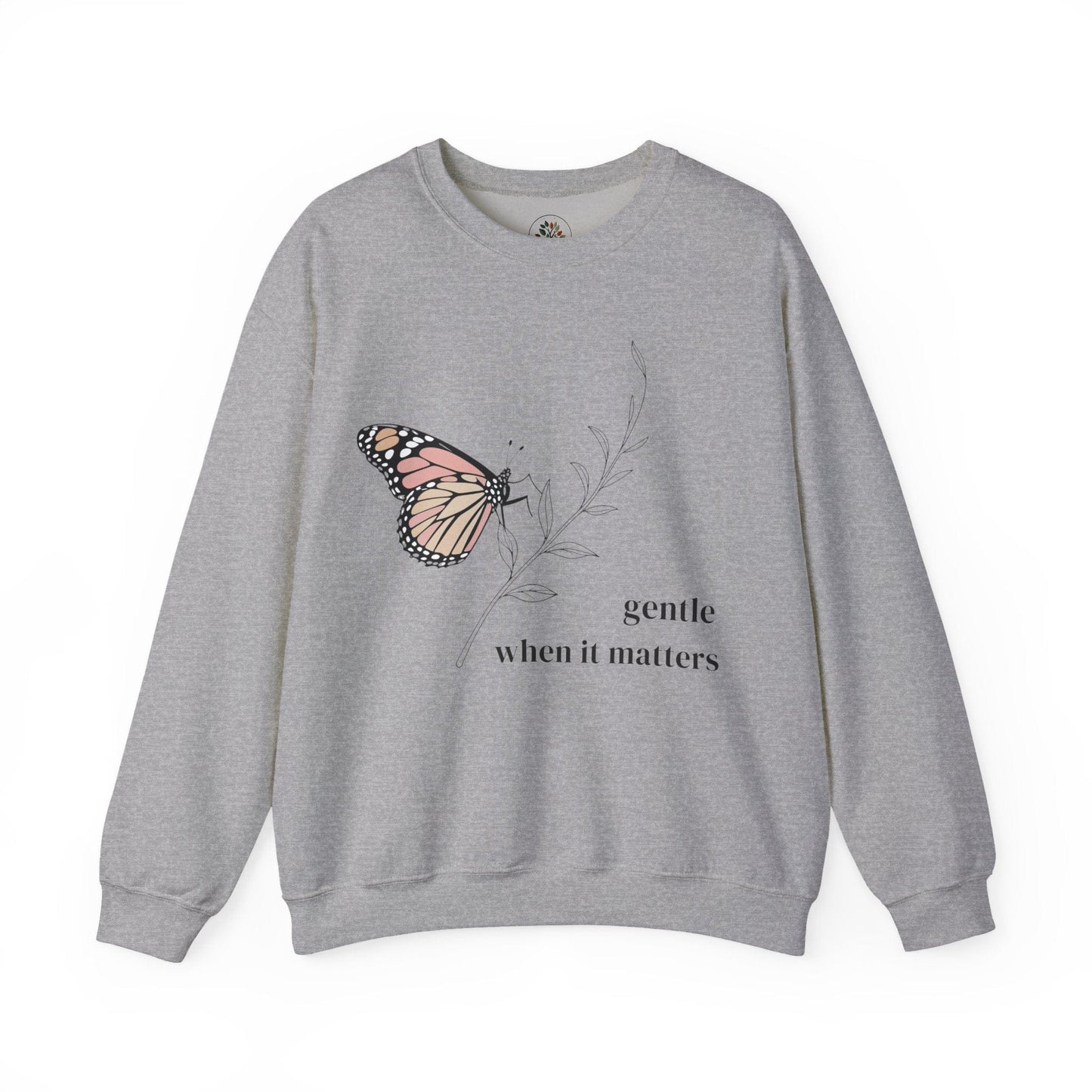 Sport Grey | Gentle When It Matters Sweatshirt, front view