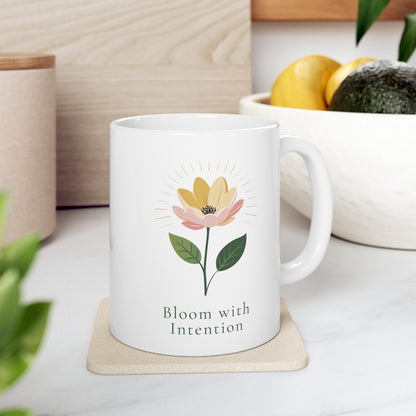 Bloom with intention Mug