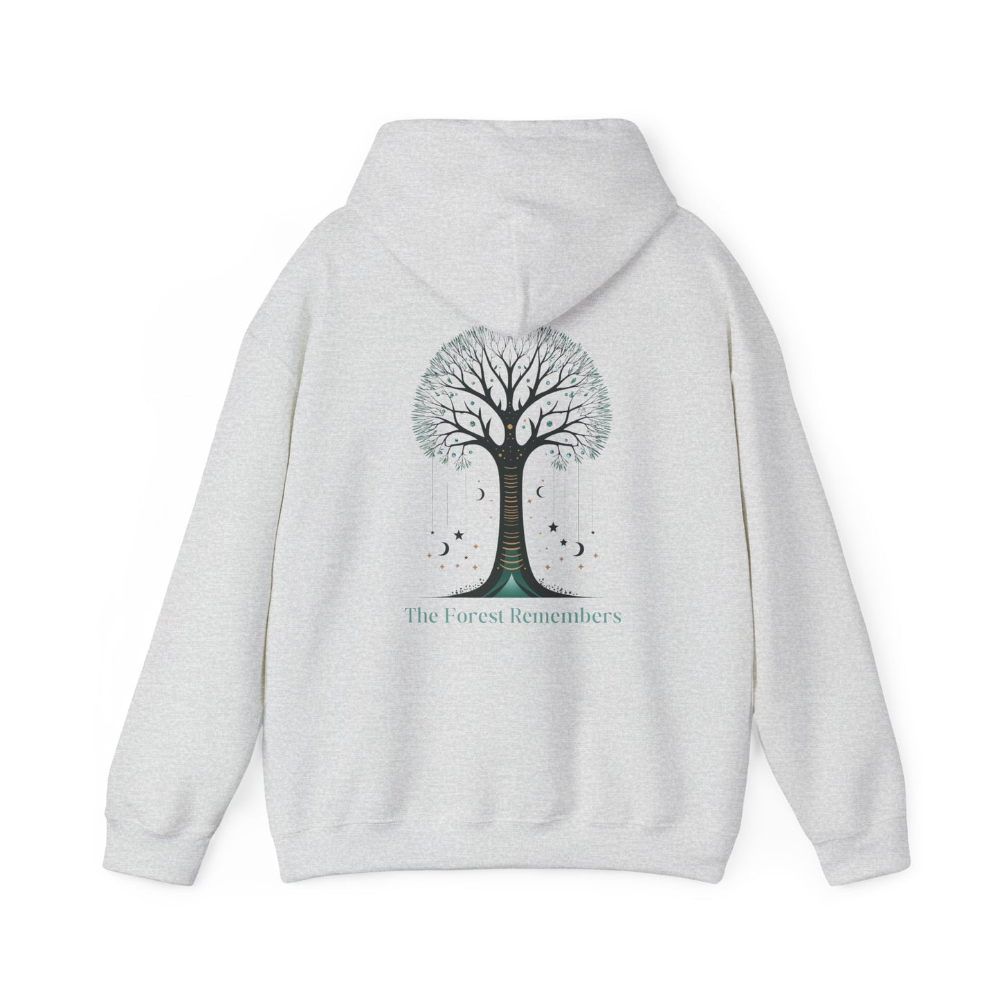 Ash | The Forest Remembers Hoodie, back design view