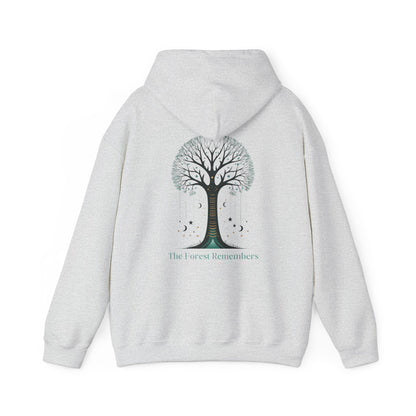 Ash | The Forest Remembers Hoodie, back design view