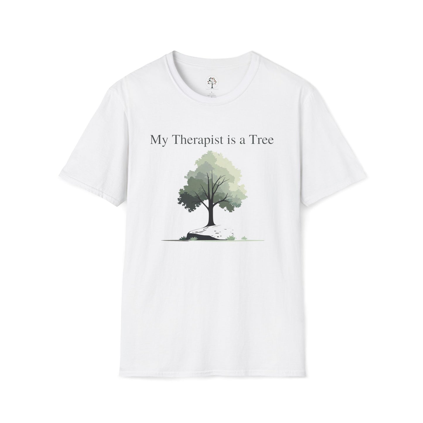 White | My Therapist is a Tree, front view