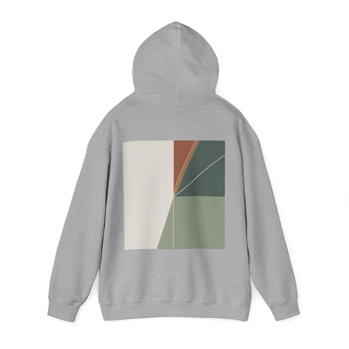 Sport Grey | Divide Hoodie, back view 2