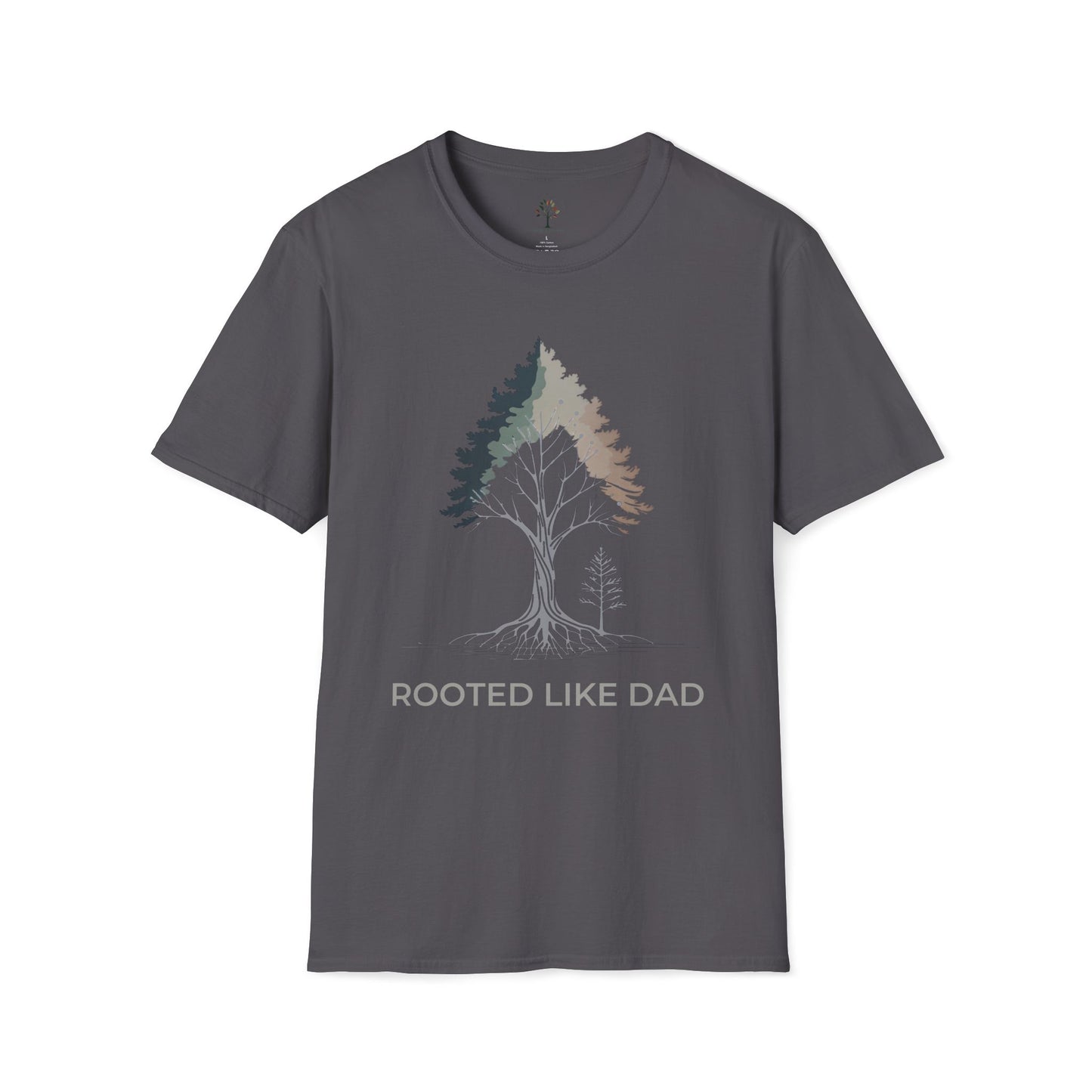 Charcoal | Rooted like Dad, front view