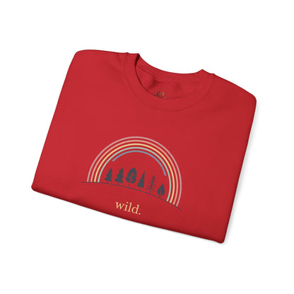 Red | Wild Sweatshirt, folded view
