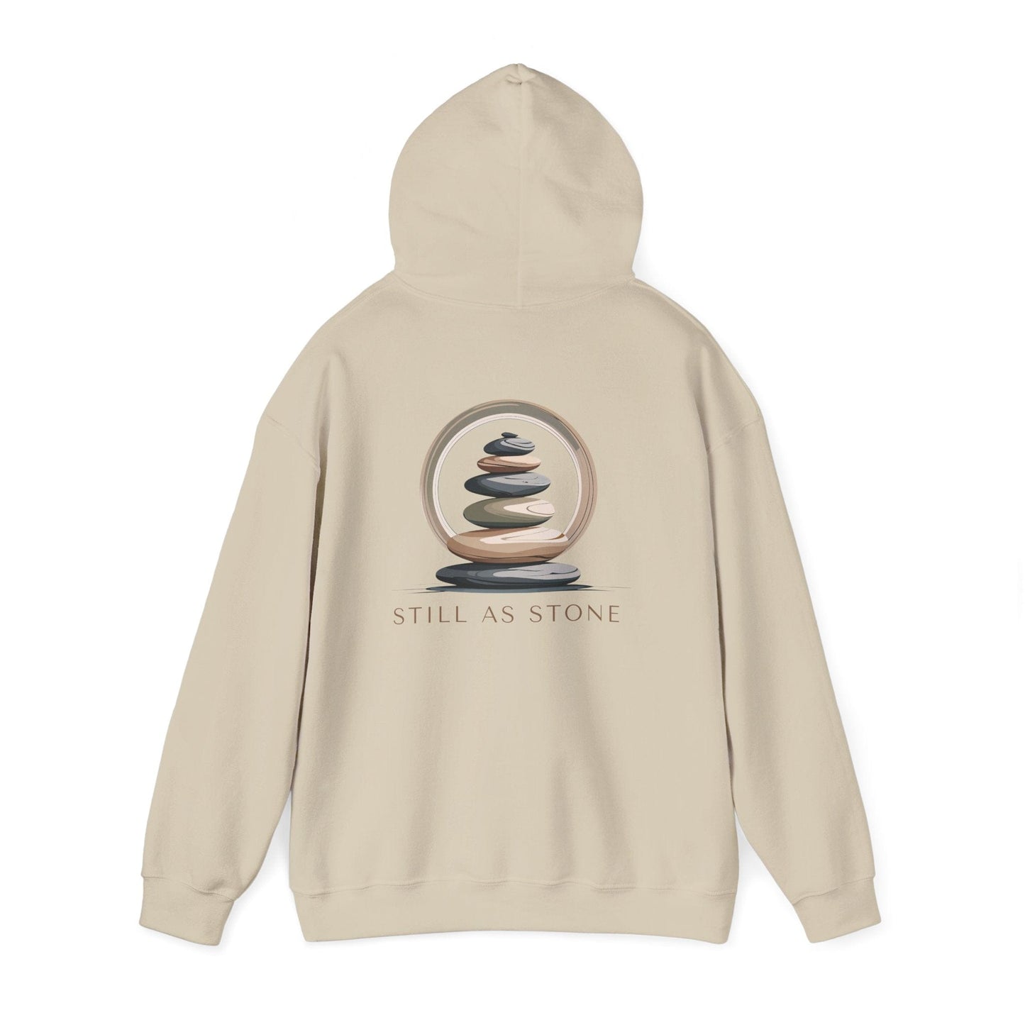 Sand | Still as Stone Hoodie, back view 2