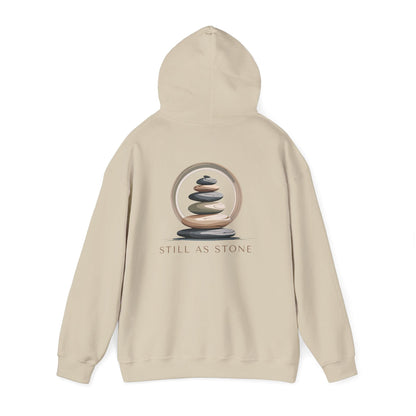 Sand | Still as Stone Hoodie, back view 2