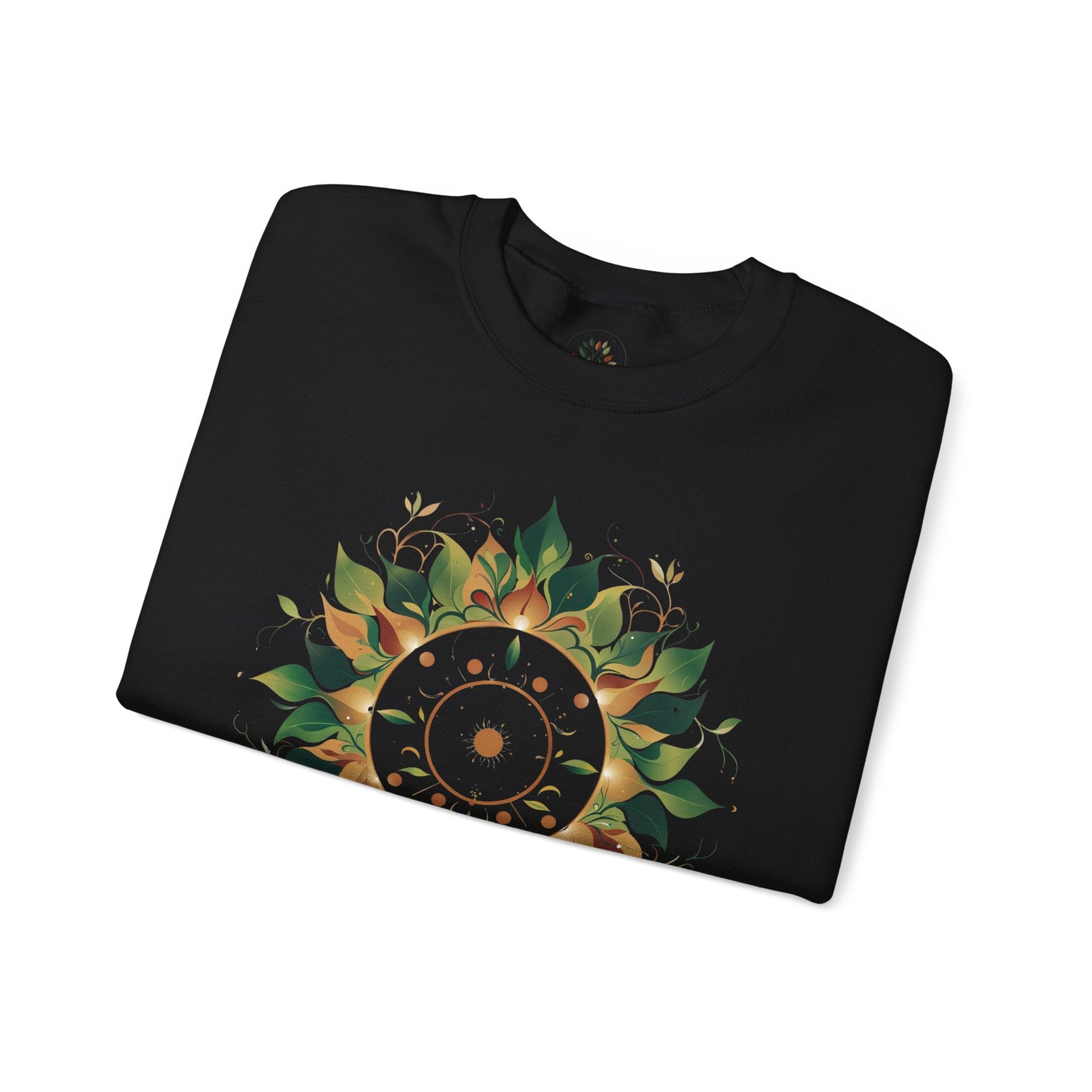 Black | Solar Bloom Sweatshirt, folded view