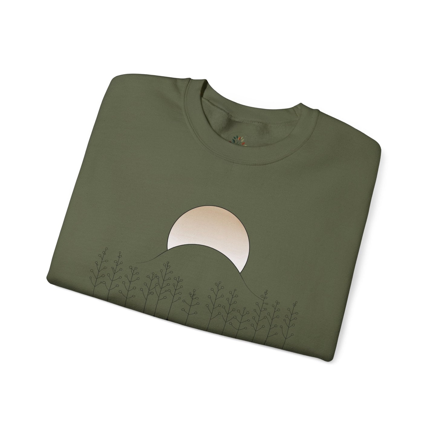 Military Green | Into the Wild Sweatshirt, folded view