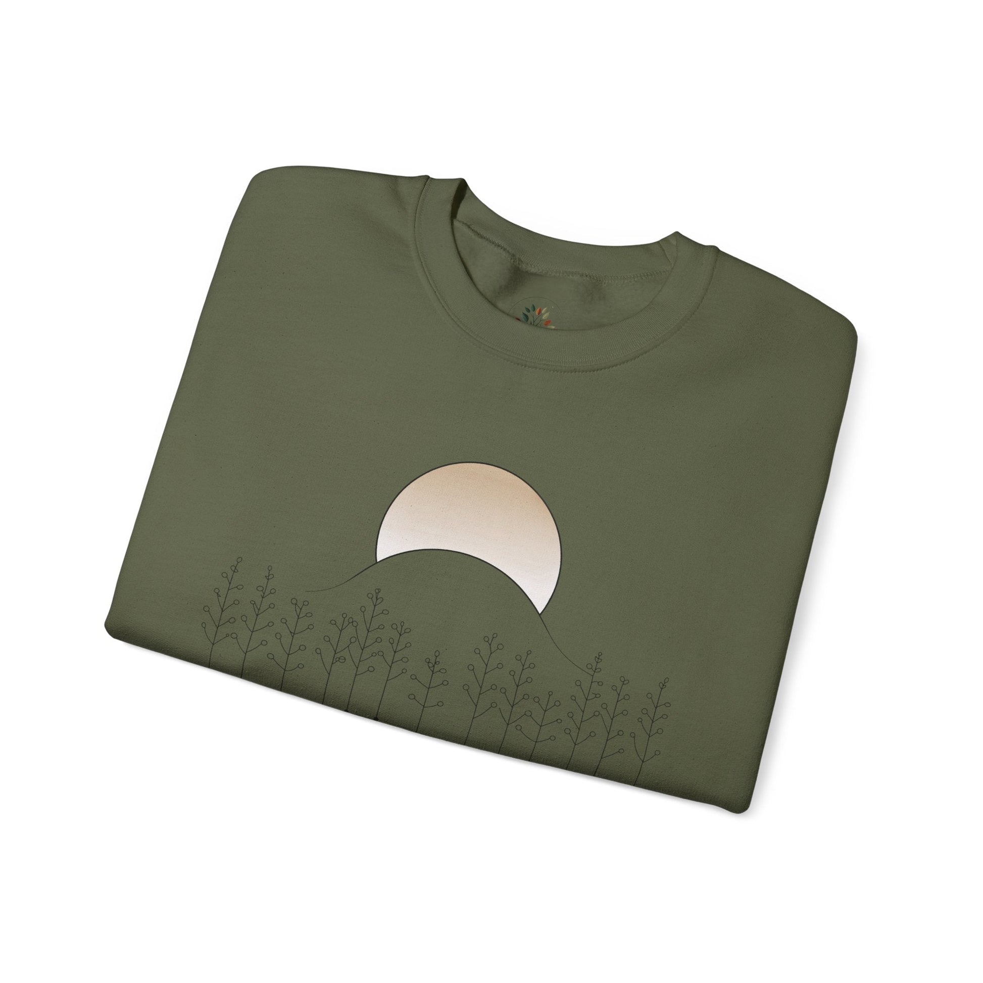 Military Green | Into the Wild Sweatshirt, folded view