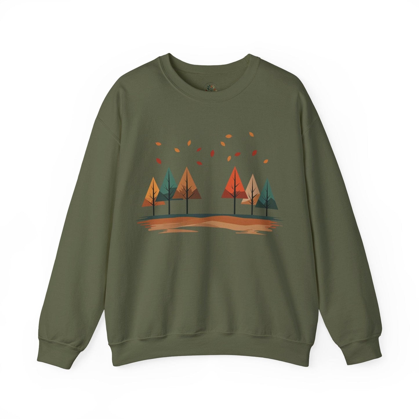 Military Green | Horizon Fall Sweatshirt, front view