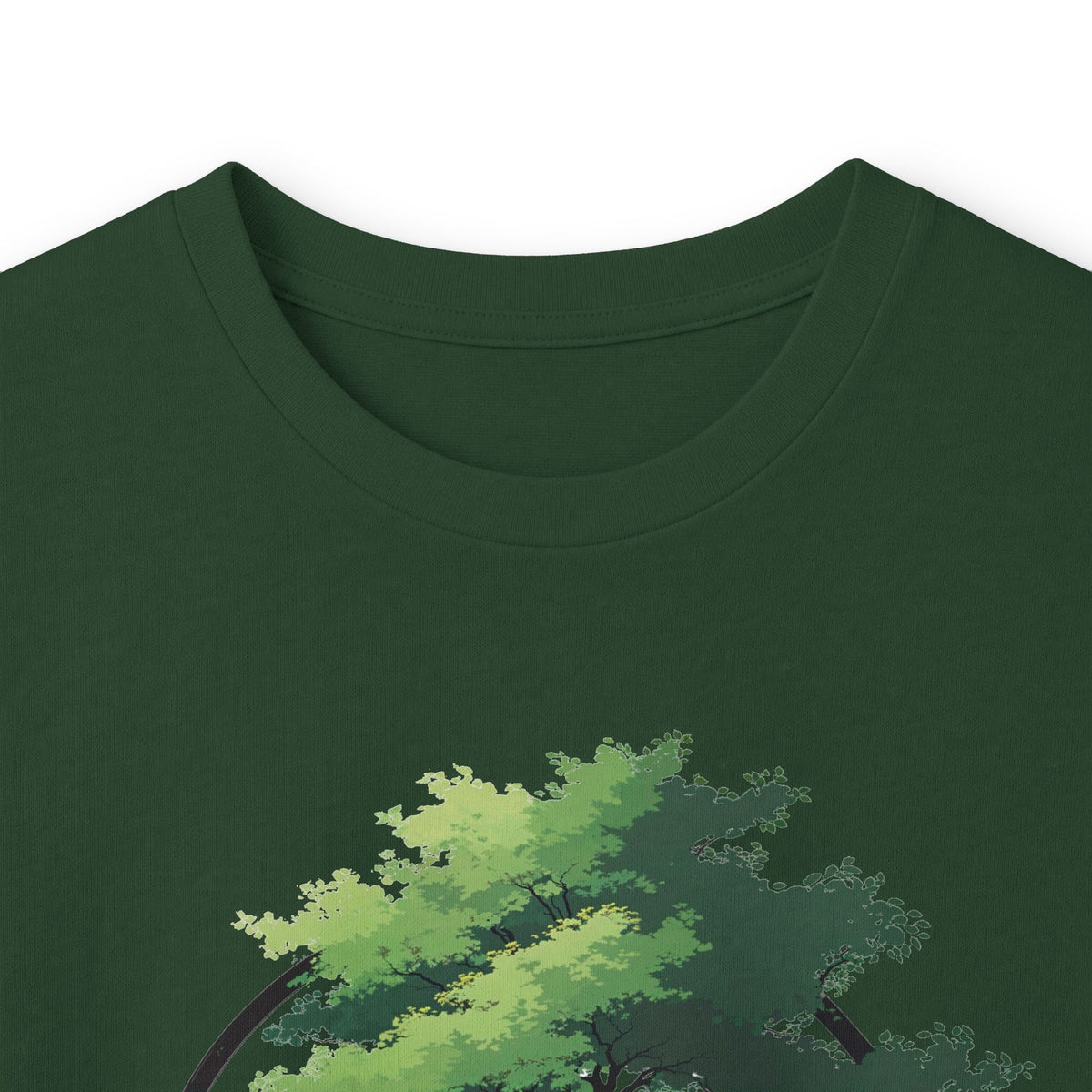 Forest Green | The Zen Tree Long Sleeve Tee, folded view