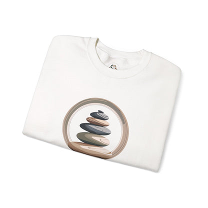 White | Still as Stone Sweatshirt, folded view