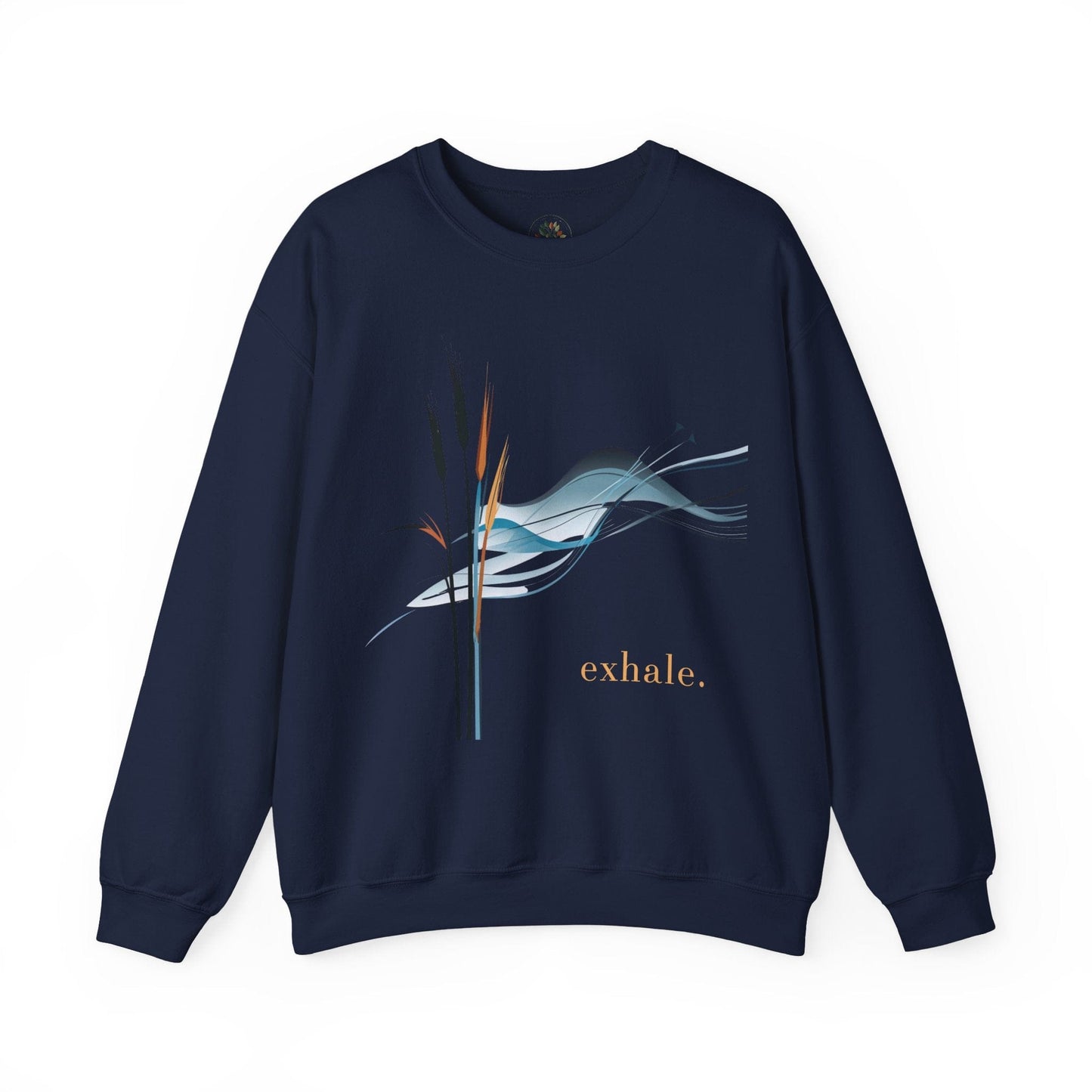 Navy | Exhale Sweatshirt, front view