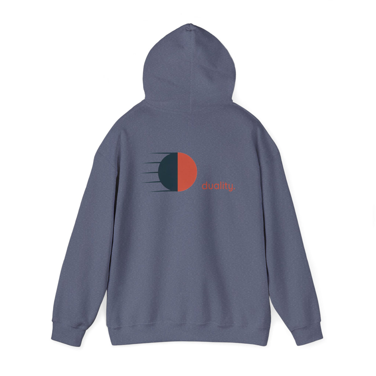 Heather Navy | Duality Hoodie, back view 2