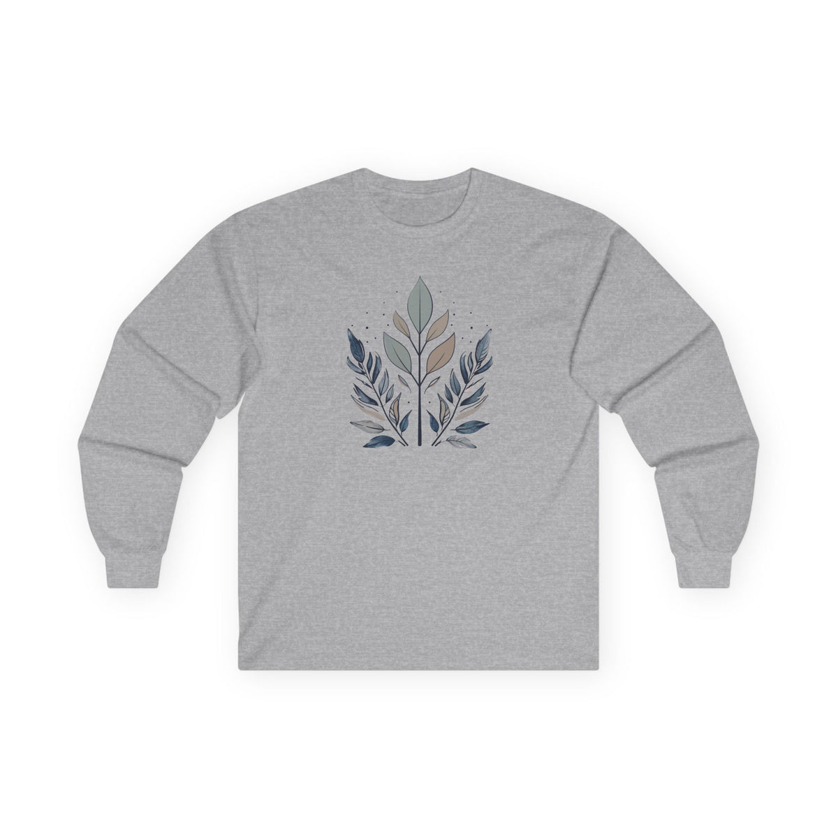 Sport Grey | Flourish Long Sleeve Tee, front view
