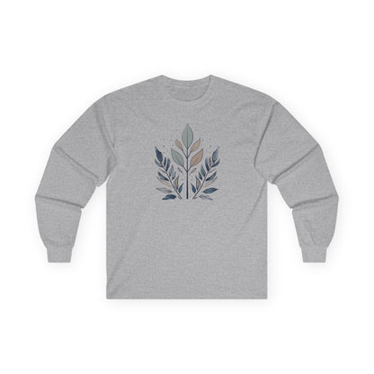Sport Grey | Flourish Long Sleeve Tee, front view