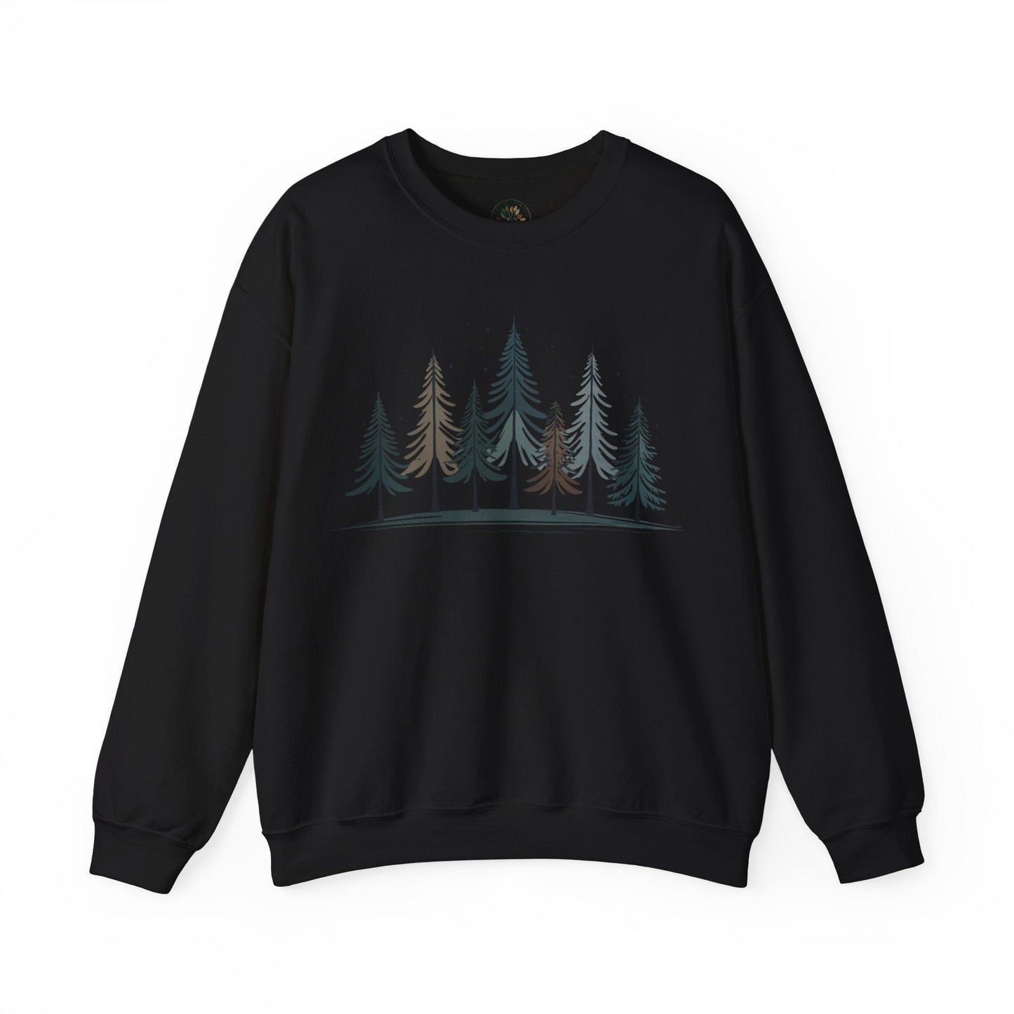 Black | Silent Pines Sweatshirt, front view