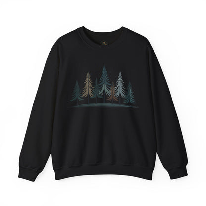 Black | Silent Pines Sweatshirt, front view