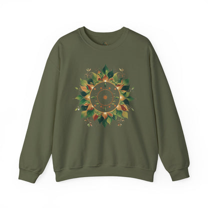 Military Green | Solar Bloom Sweatshirt, front view