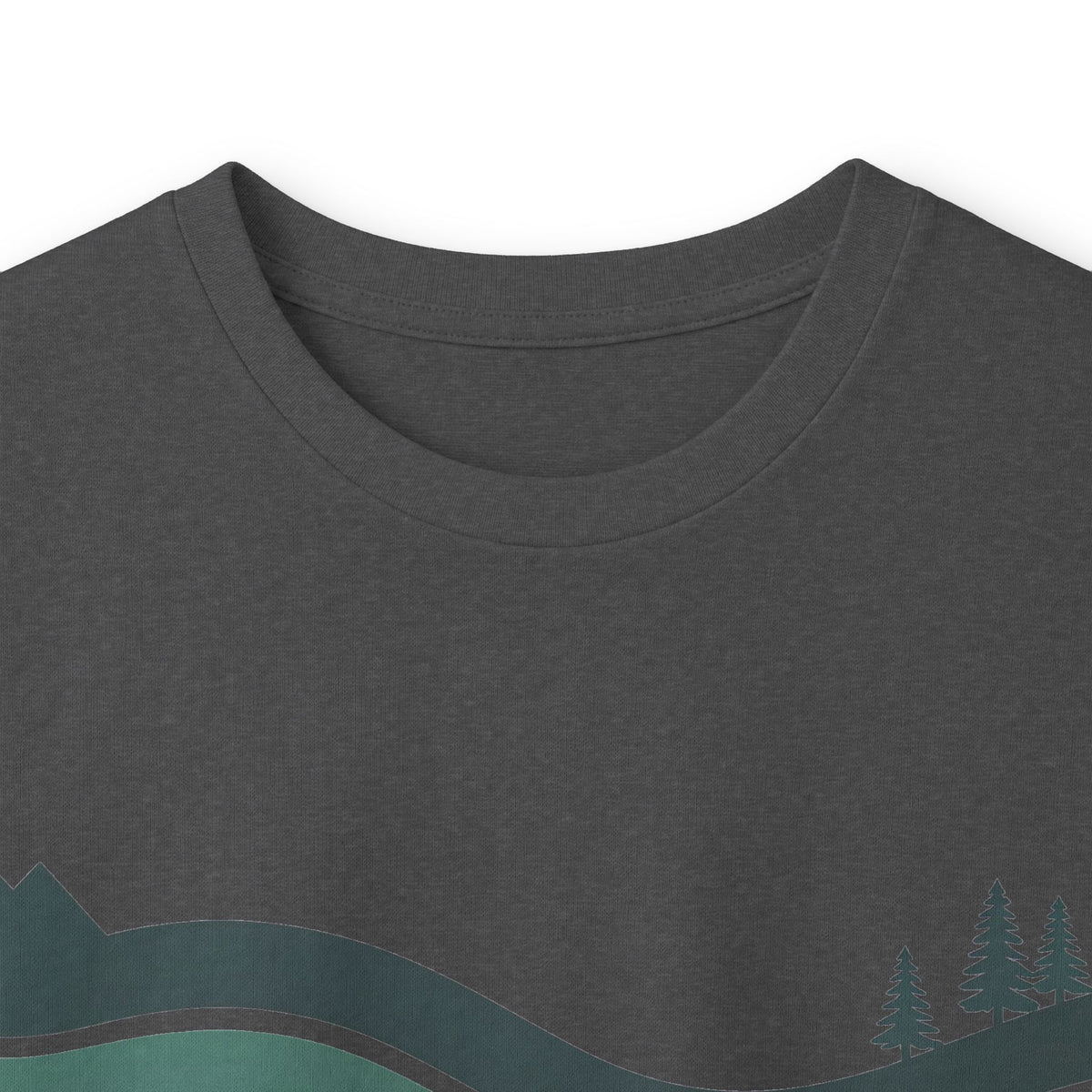 Dark Heather | River Long Sleeve Tee, folded view