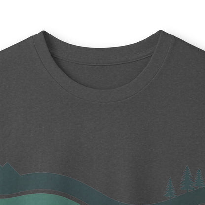 Dark Heather | River Long Sleeve Tee, folded view