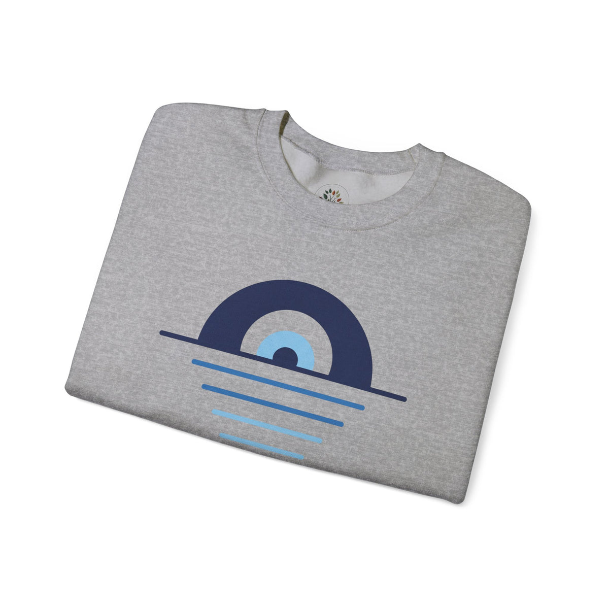 Sport Grey | Evil Eye Sweatshirt, folded view