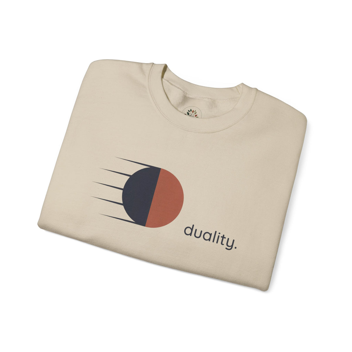 Sand | Duality Sweatshirt, folded view