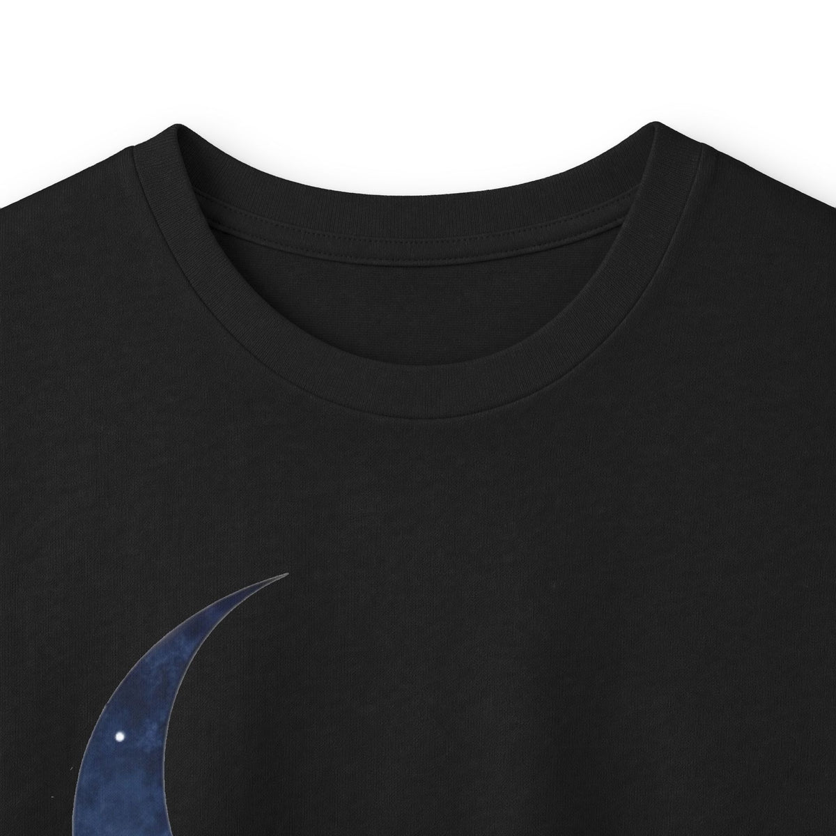 Black | Moonlit Peace Long Sleeve Tee, folded view