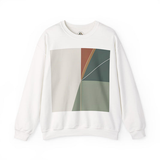 White | Divide Sweatshirt, front view
