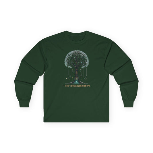 Forest Green | The Forest Remembers Long Sleeve Tee, front view