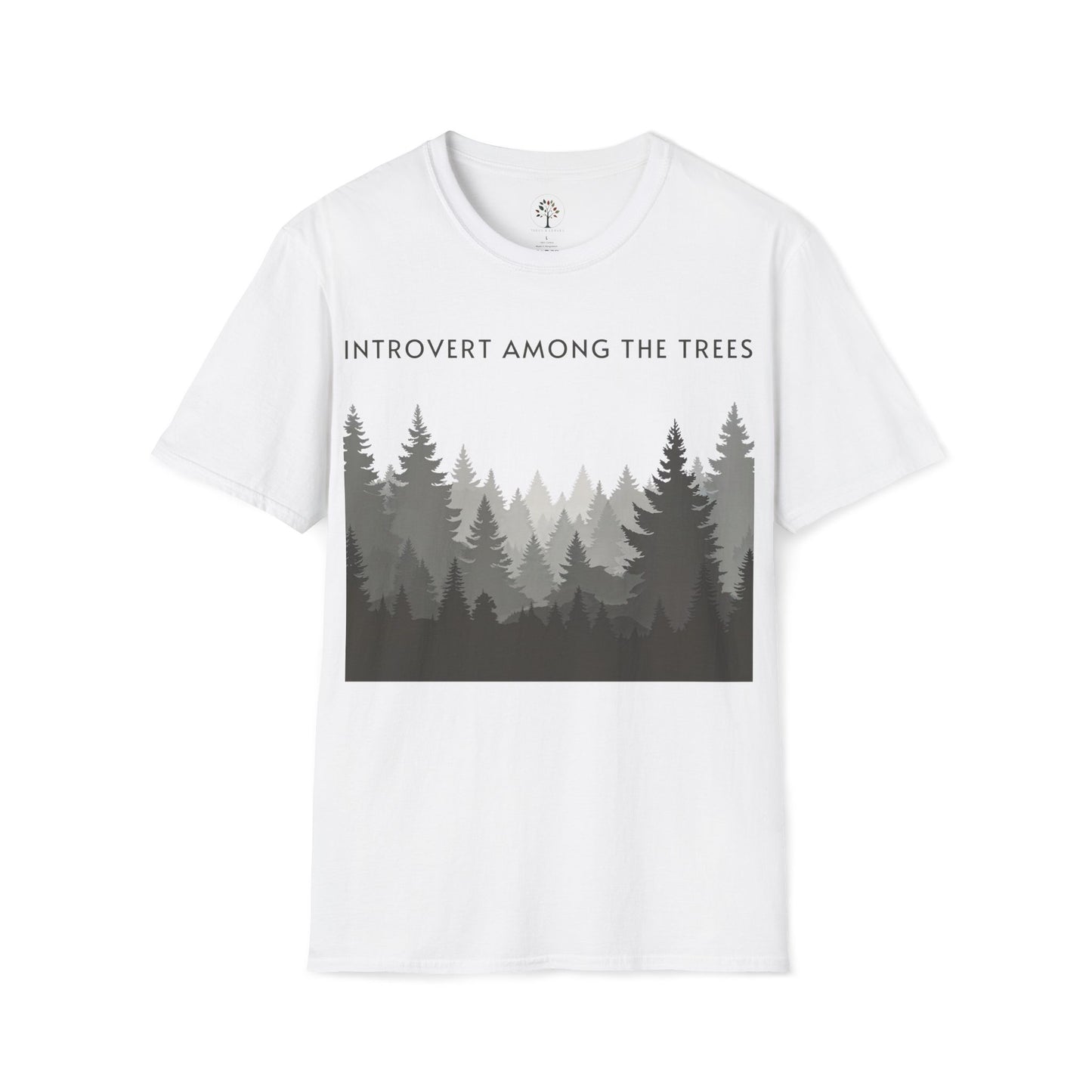 White | Introvert Among the Trees, front view