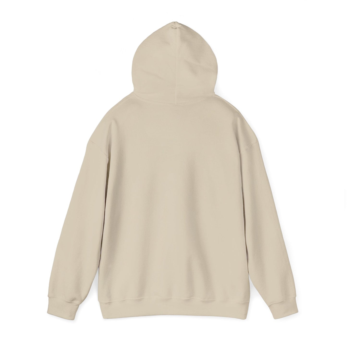 Sand | Small front logo Hoodie, back view 2
