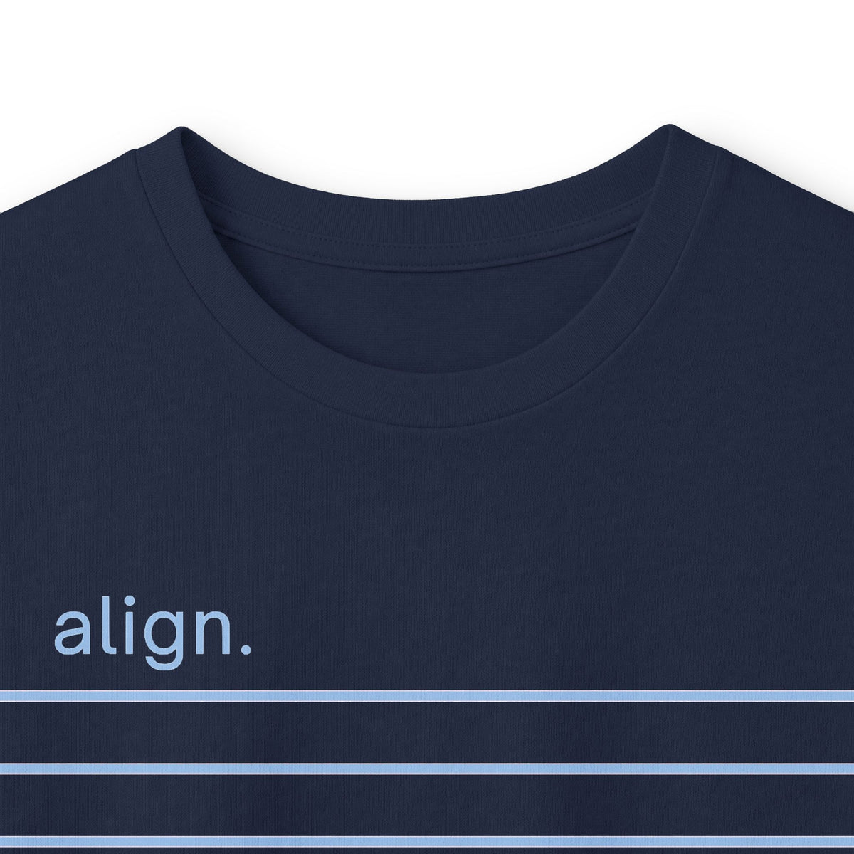 Navy | Align Long Sleeve Tee, folded view