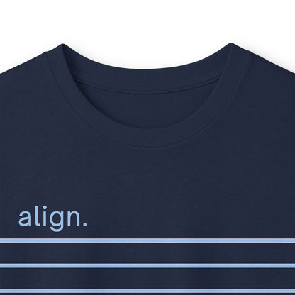 Navy | Align Long Sleeve Tee, folded view