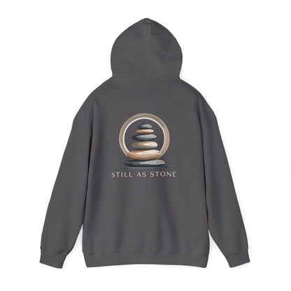 Charcoal | Still as Stone Hoodie, back view 2