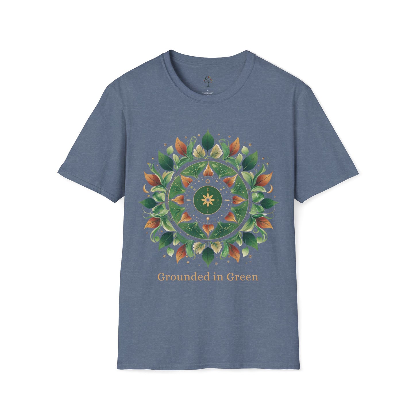 Heather Indigo | Grounded in Green, front view