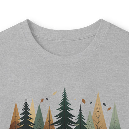 Sport Grey | Forest Rhythm Long Sleeve Tee, folded view