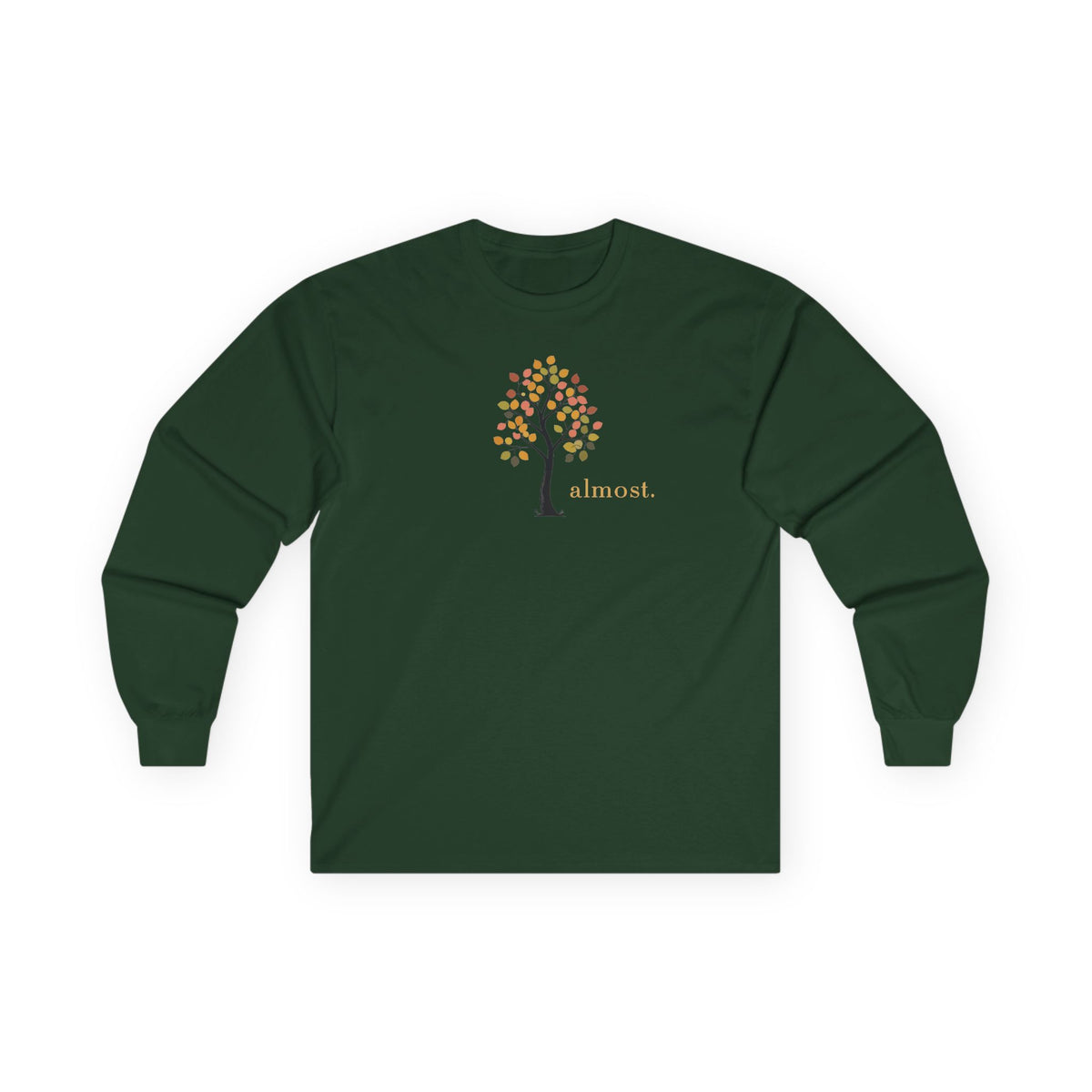 Forest Green | Almost Long Sleeve, front view