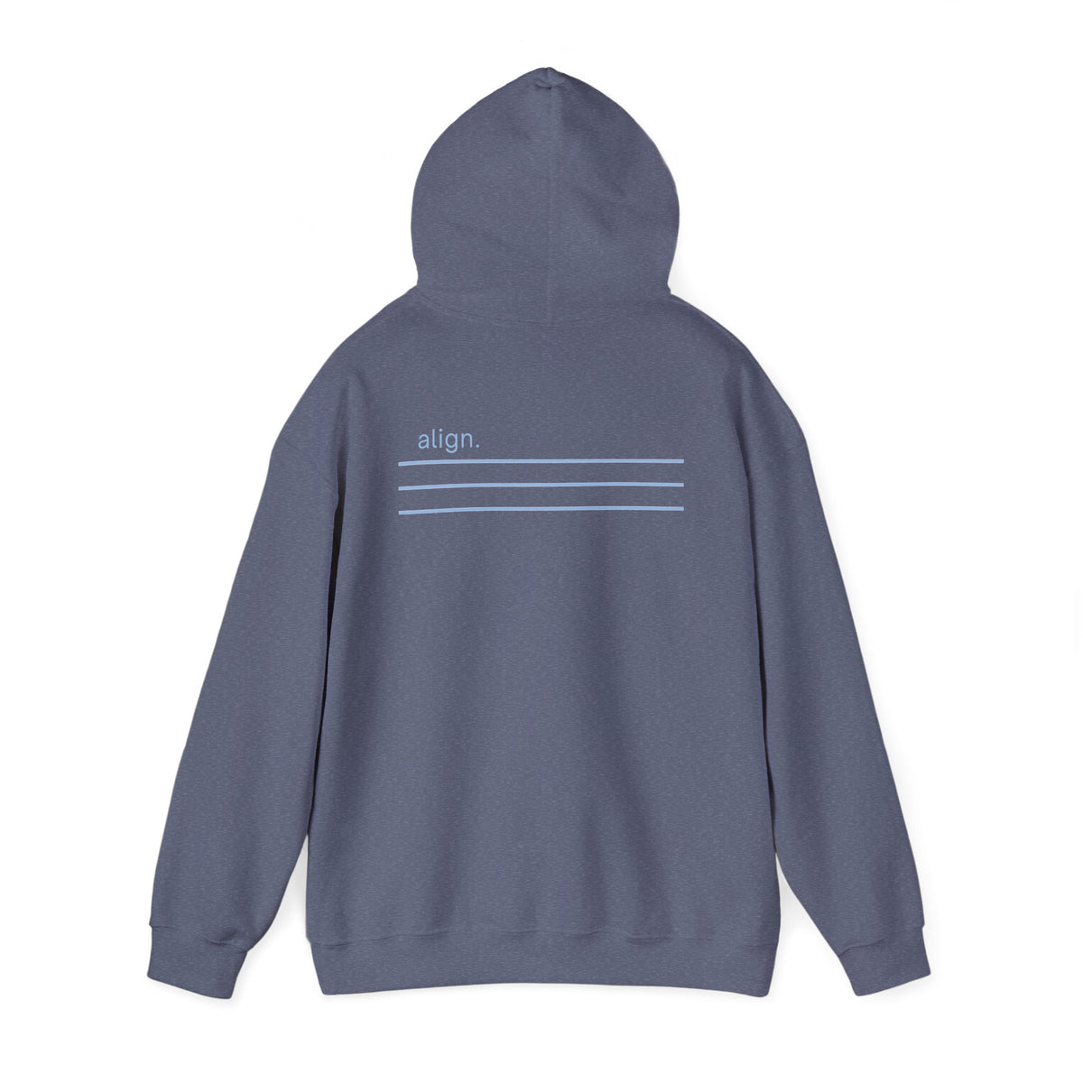 Heather Navy | Align Hoodie, back view 2