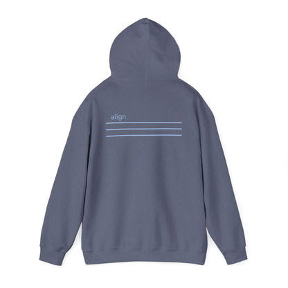 Heather Navy | Align Hoodie, back view 2