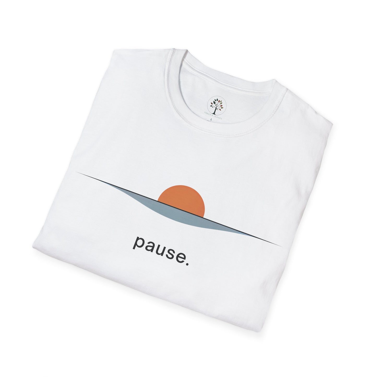 White | Pause, folded view