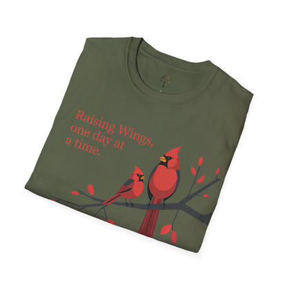 Military Green | Raising Wings, One day at a time, folded view