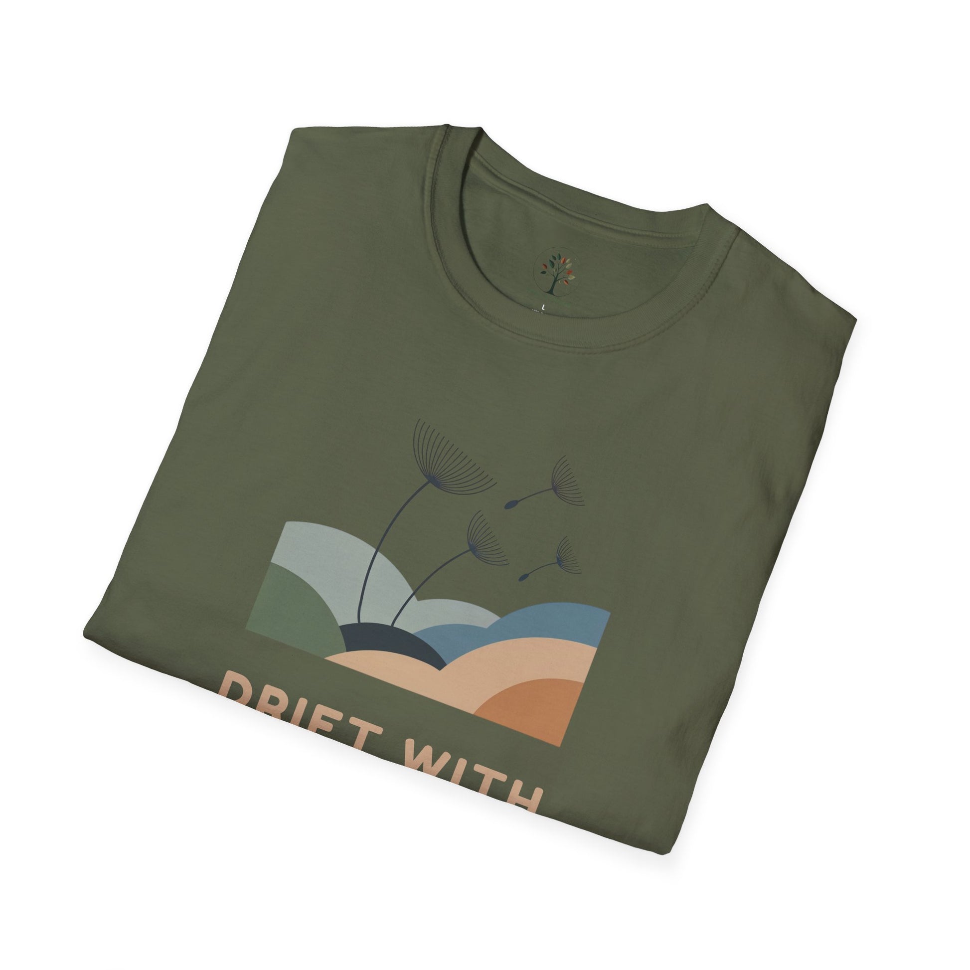Military Green | Drift with the Clouds, folded view