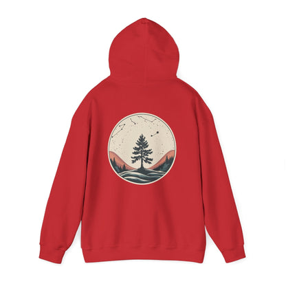 Red | Rooted in Stars Hoodie, back view 2