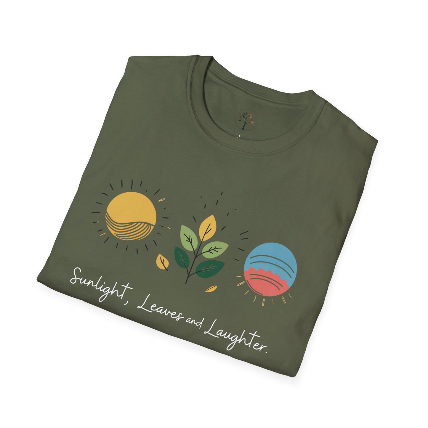 Military Green | Sunlight, Leaves, and Laughter, folded view