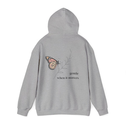 Sport Grey | Gentle When It Matters Hoodie, back view 2