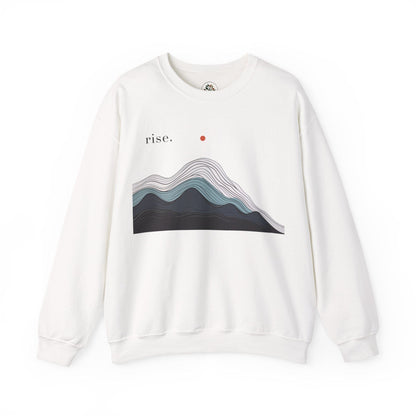 White | Rise Sweatshirt, front view