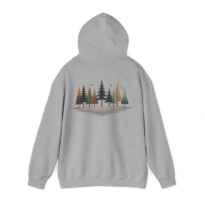 Sport Grey | Forest Rhythm Hoodie, back view 2