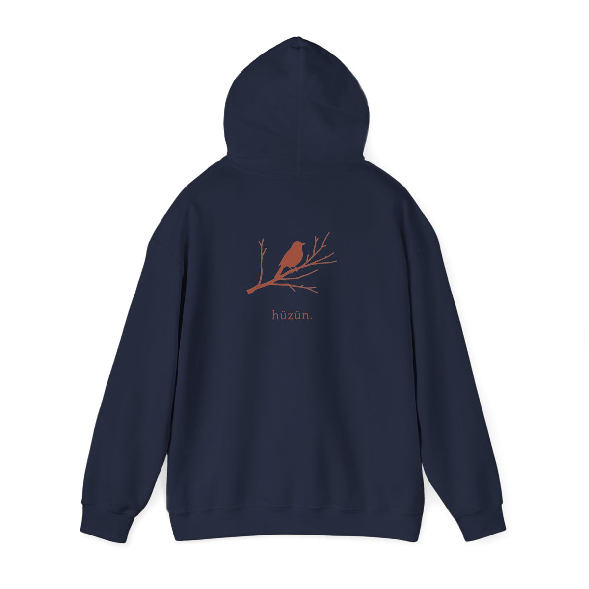 Navy | Hüzün Hoodie, back view 2